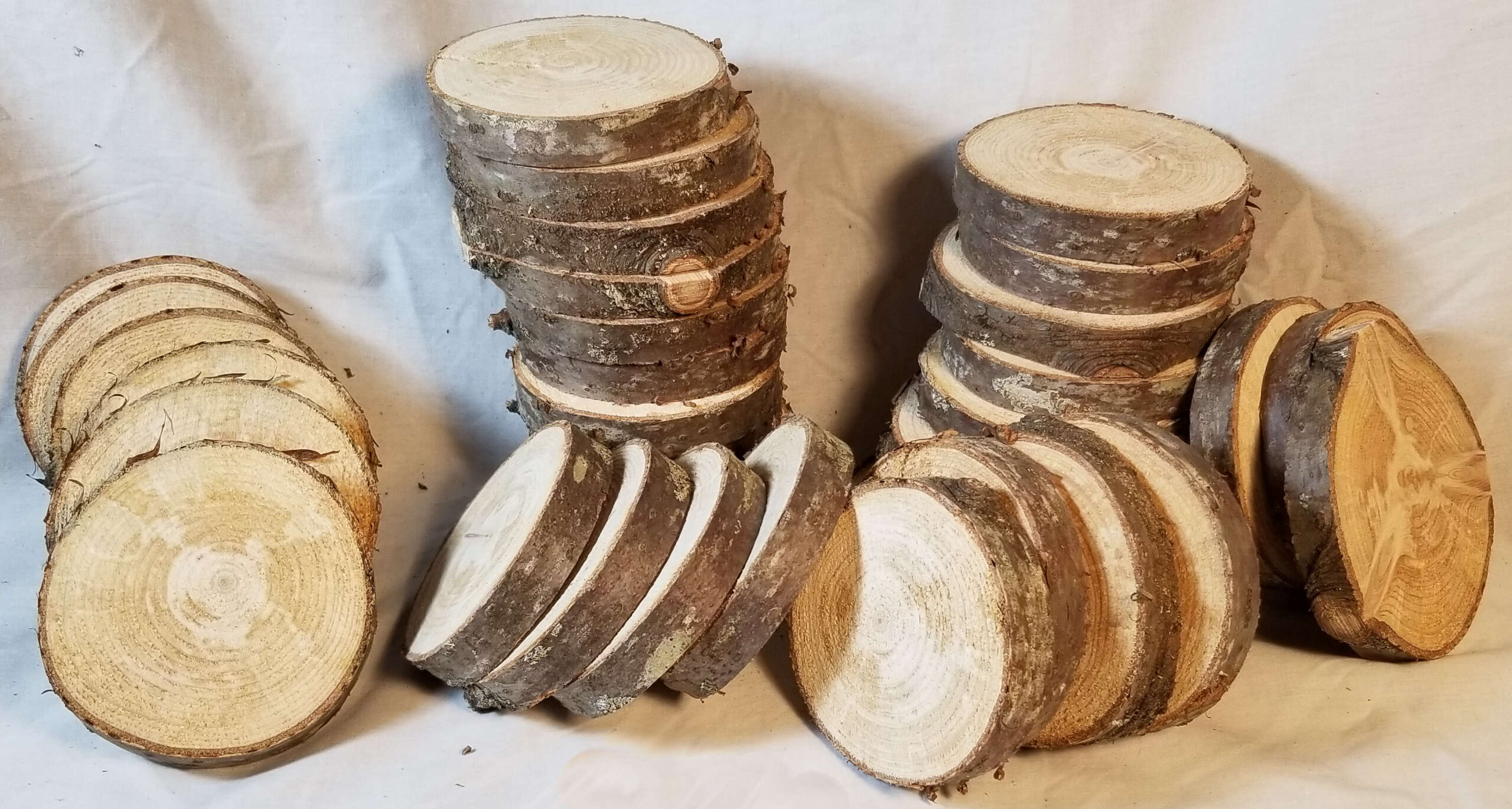White Pine Slices - 3-1/4" x 1/2"