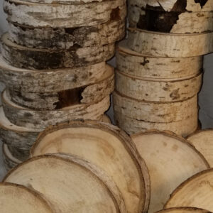 poplar branch slices