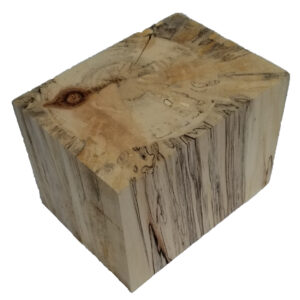 spalted basswood rectangle with crack