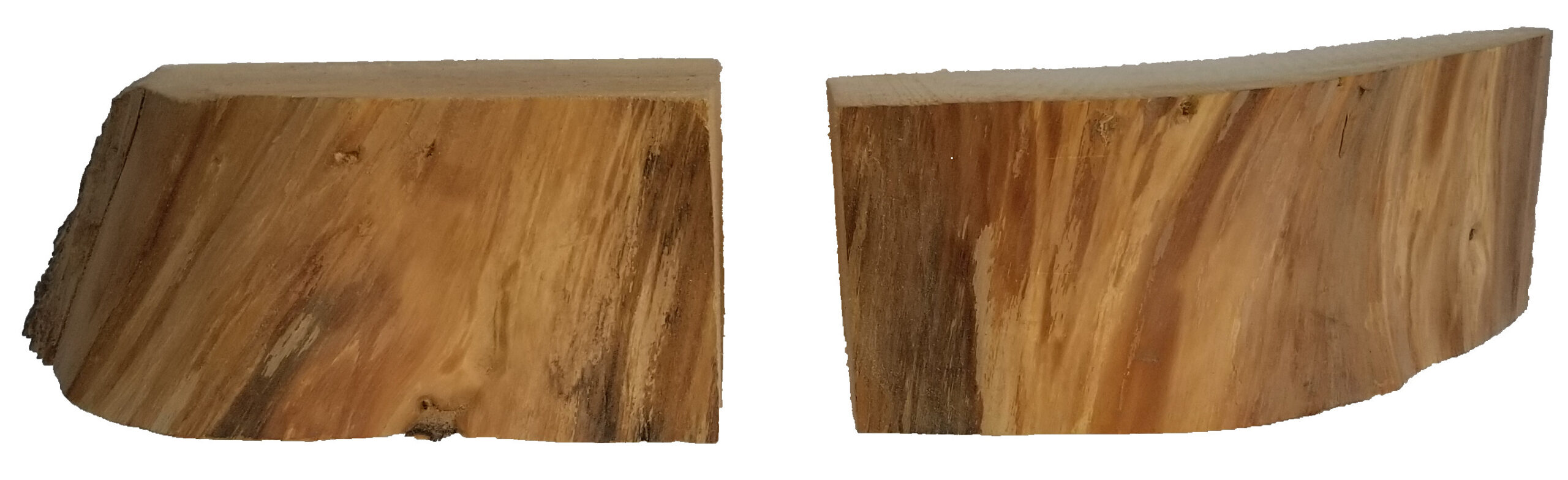 Set of Two Quarter Pine Log - Image 4