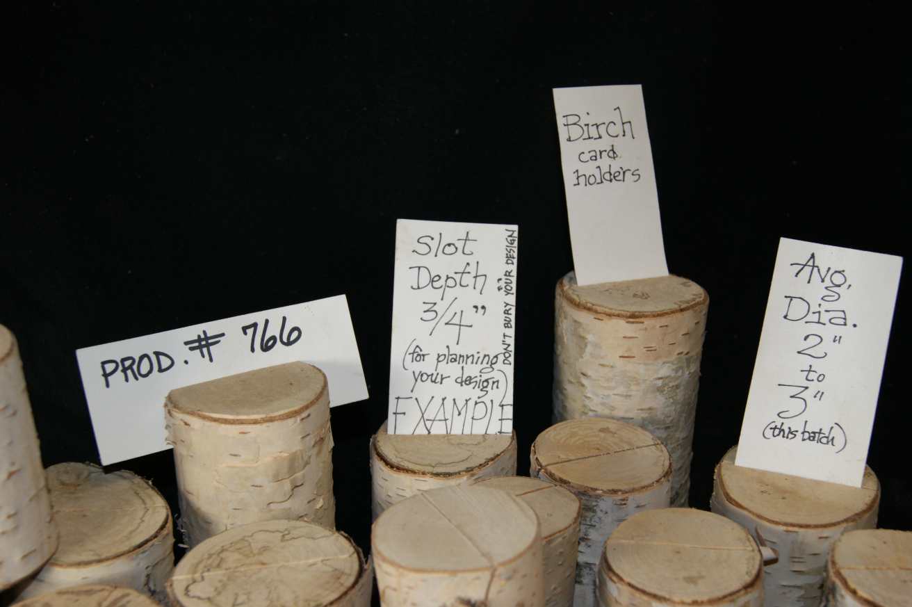 Slotted Birch Card Holders - Image 2