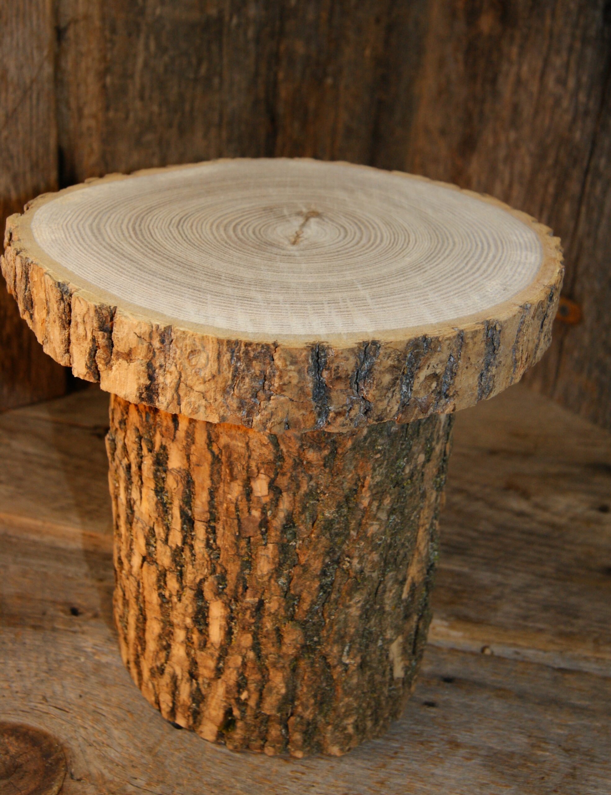 small black ash display stand