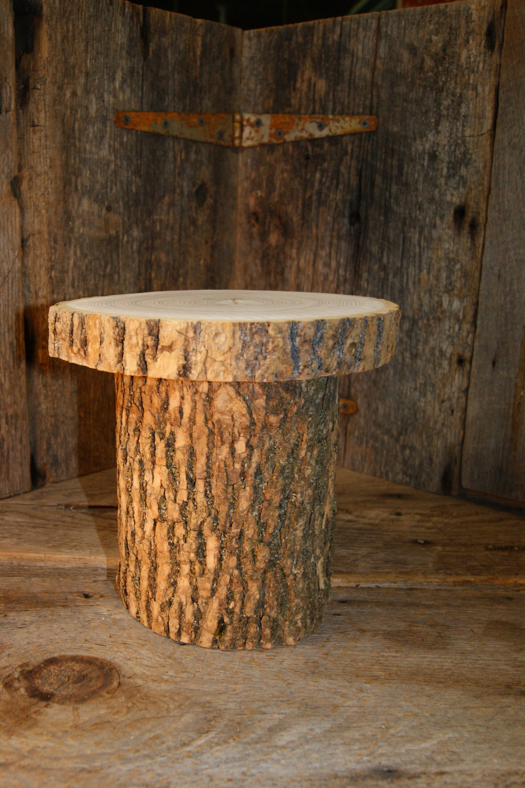 small black ash display stand