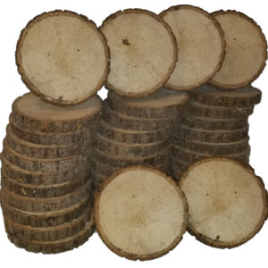 Basswood log slices with spalt