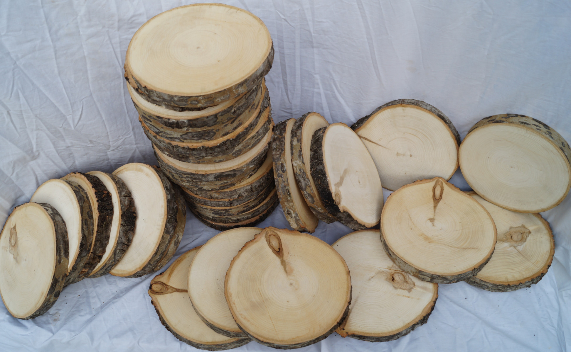 Poplar logs are mostly clear wood but some have some beautiful natural markings